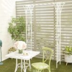 White Metal Garden Arbor