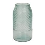 Blue Recycled Glass Spanish Decorative Jar - Image 2