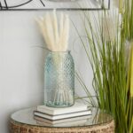 Blue Recycled Glass Spanish Decorative Jar