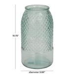 Blue Recycled Glass Spanish Decorative Jar - Image 3