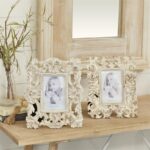 White Poly stone Traditional Photo Frame - Assorted