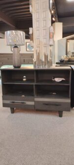 Reclaimed TV Panel W/ 2 Drawers - 100% Solid Wood