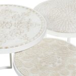 Metal Wood Nesting Table S/3 - Image 2