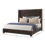 Milo Pleated King Upholstered Bed - Image 2