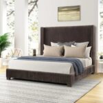 Milo Pleated King Upholstered Bed