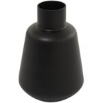 Black Glass Handmade Decorative Vase - Image 2