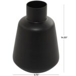 Black Glass Handmade Decorative Vase - Image 3