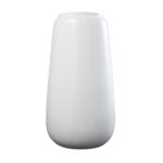 White Resin Tall Floor Decorative Vase - Image 4