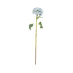 Blue Faux Foliage Hydrangea Tall Indoor Outdoor Artificial Flower Stem, Set of 8 - Image 2