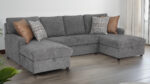 Sapporo Sectional Sofa - Charcaol Chenille - Image 5