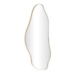 Gold Metal Abstract Wavy Room Wall Mirror - Image 2