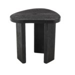 Black Wood Handmade Heart Inspired Side End Accent Table - Image 3