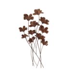 Pink Metal Floral Home Wall Decor with Copper Stems - Image 3