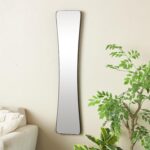Black Metal Tall Abstract Room Wall Mirror