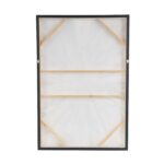 Multi-coloured Canvas Sunburst Abstract Living Room Framed Wall Art with Black Frame - Image 3