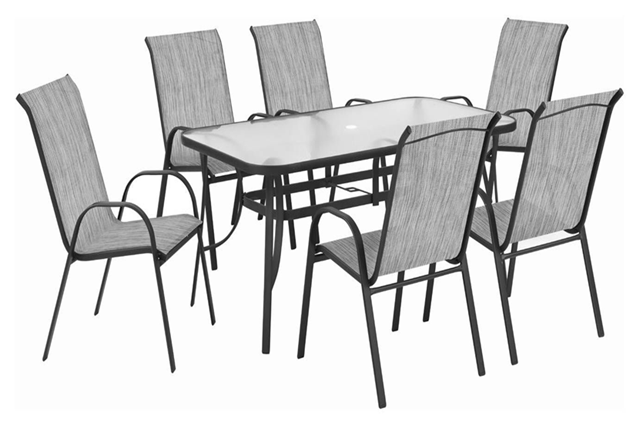 Fiji 7pc Fiji 7pc Patio Set - Brown - Image 1