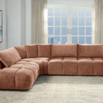 Lombardi Sectional- Rust