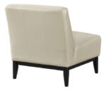 Houghton Full Leather Accent Chair - Beige - Image 2