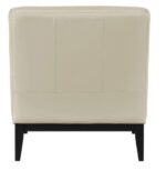 Houghton Full Leather Accent Chair - Beige - Image 3