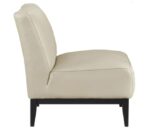 Houghton Full Leather Accent Chair - Beige - Image 4