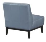 Houghton Full Leather Accent Chair - Blue - Image 2