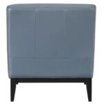 Houghton Full Leather Accent Chair - Blue - Image 3