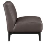 Houghton Full Leather Accent Chair - Dark Brown - Image 3