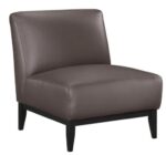 Houghton Full Leather Accent Chair - Dark Brown - Image 5