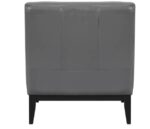 Houghton Full Leather Accent Chair - Dark Grey - Image 2