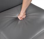 Houghton Full Leather Accent Chair - Dark Grey - Image 6