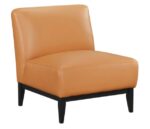 Houghton Full Leather Accent Chair - Orange - Image 2