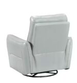 Aqua Leather Swivel Glider Recliner - Image 4