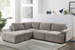 Isabelle Right Arm Facing Sectional - Light Brown