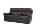 Sterling 3pc Set: Reclining Sofa, Reclining Loveseat W/ Rocker Recliner - Black - Image 4