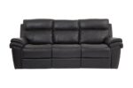 Sterling 2pc Set: Reclining Sofa, Reclining Loveseat - Black - Image 8