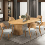 Ava 7pc Dining Set - Oak