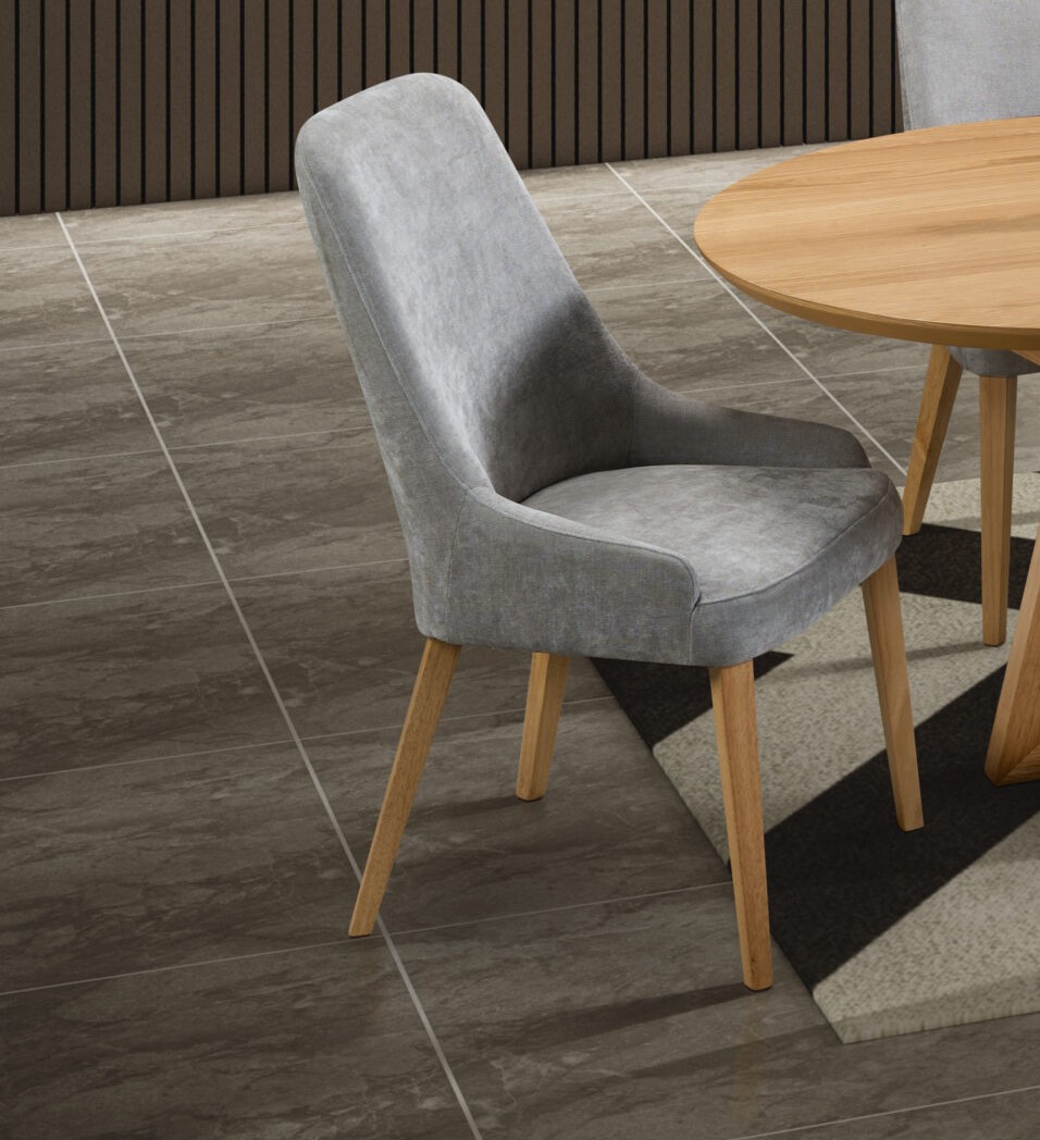 CALAIS-7PC-DINING-TABLE-2000-w-CALAIS-DINING-CHAIR-VENICE-SLATE-scaled Calais Upholstered Side Chair - Endurotek/Tan - Image 1