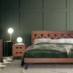 Crossings Queen Bedroom Collection W/ Chest - Rustic Brown 100% Solid Wood