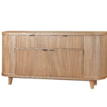 Soraya 71" 4-Drawer Buffet W/ 2 Doors - Oak