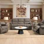 Sundance 3pc Motion Sofa Set W/ Motion Recliner - Argile