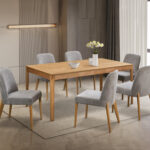 Tyndall Upholstered Side Chair - Oak