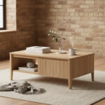 Tyndall 1-Drawer Storage Coffee Table - Oak