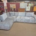 Lombardi Sectional- Medium Grey