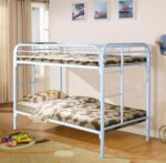 Twin/Twin Metal Bunk Bed - White
