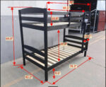 Twin/ Twin Wooden Bunk Bed - Java - Image 2