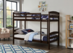 Twin/ Twin Wooden Bunk Bed - Java