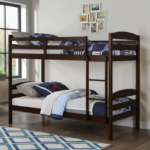 Twin/ Twin Wooden Bunk Bed - Java