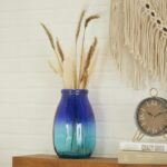 Grayson Lane Blue Glass Modern Vase