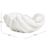 White Polystone Hands Open Decorative Sculpture - Image 2
